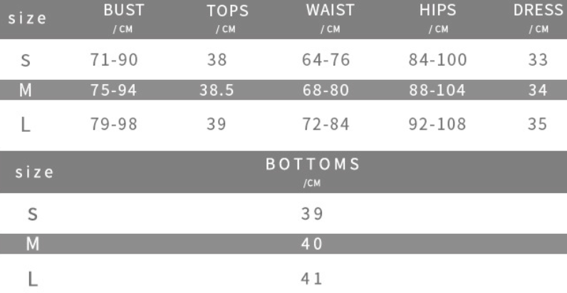 جدول مقاسات لانجري فاشون للنساء بالسنتيمتر لمجموعة القميص الداخلي الأنيق بدون أكمام
