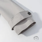 Gray cuff with black buttons on Langry fashion long sleeve coat