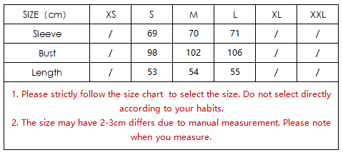 جدول مقاسات معطف ترنش من الصوف المنقوش من Langry Winter Retro