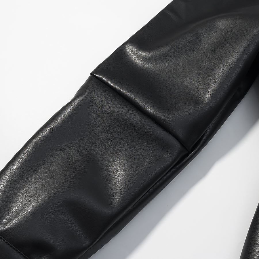 Langry faux leather belt with textured surface and silver buckle for fashion coat