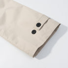 Langry fashion beige trench coat with black buttons and cuffs