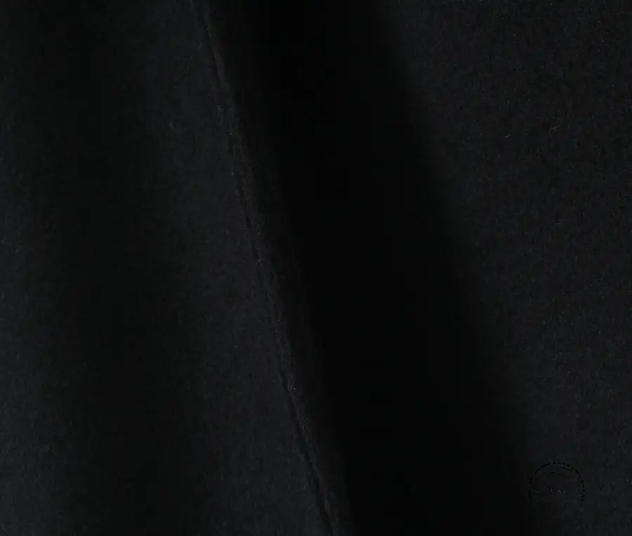 Langry fashion black leather wallet chain on woolen coat