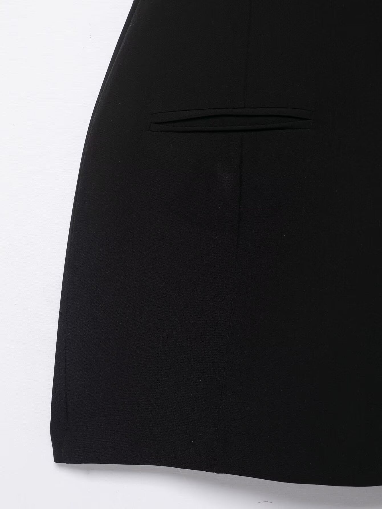 Langry enchanting short pleated pocket dress with black tailored skirt