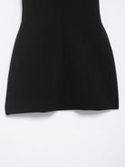 Elegant langry black pleated skirt dress in minimalist fashion