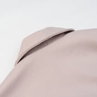 Elegant langry fashion wool coat collar in soft beige fabric