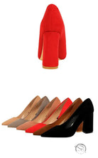 Assorted women’s block heel pumps in comfy skinny high heels fashion