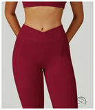 Cross Waist Wide Leg Bootcut Trousers Outdoor