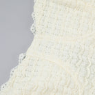 Ivory lace fabric featured in Autumn Classic Texture Characteristic Split Dress for women
