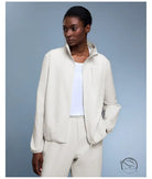 Langry fashion white zip-up waterproof lightweight thermal coat