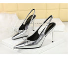 Cocktail Low Cut Back Strap High Heel
