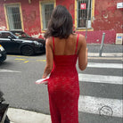 Summer Street High Class Elegant Hanging Slim Strap Dress