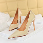 Slimming Low Cut Pointed High Heels