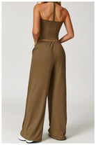 Embellished Wide Leg Loose Casual Pants