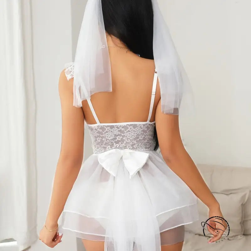 Underwear Body Shaping Two Piece Suits Dress Hollow out Cutout Cross Straps See Through Suit