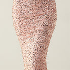 Elegant rose gold sequin pencil skirt in Langry fashion ملابس