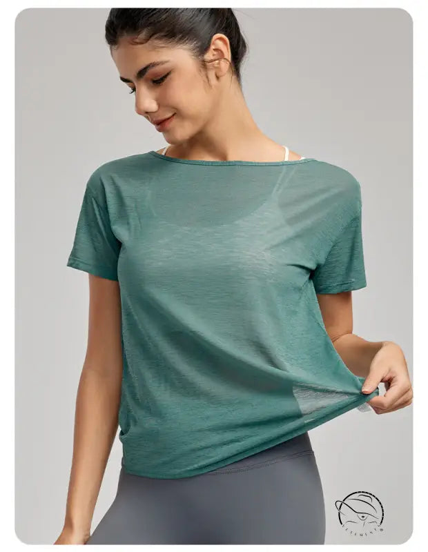 Lightweight Breathable Yoga t Shirt Top