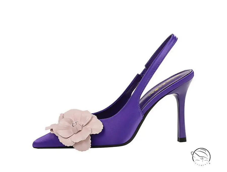 Cocktail Hollow out Cutout out Back Strap Pointed Stiletto Heel High