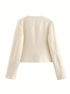 Round Neck Classic Autumn Short Round Woolen Coat