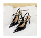 Wind Back Empty Shoes Cocktail High Heels