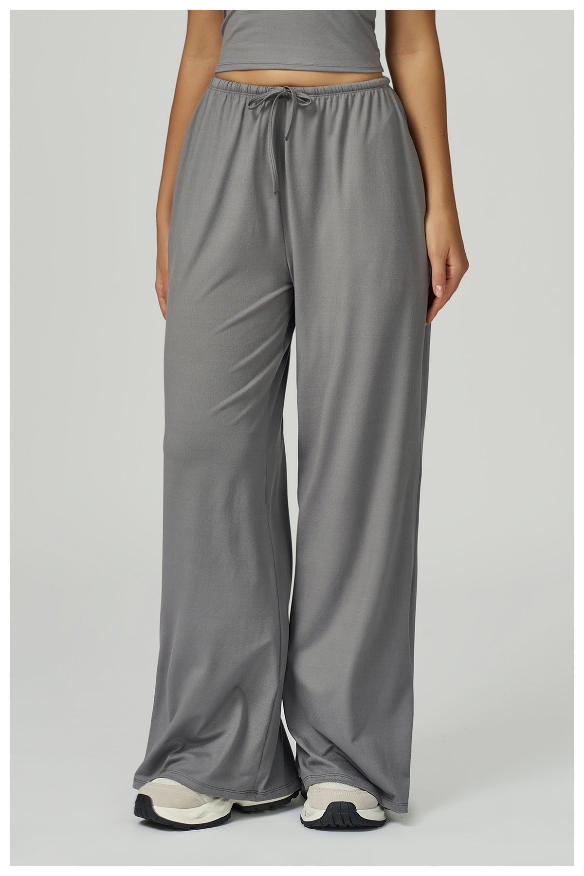 Embellished Wide Leg Loose Casual Pants