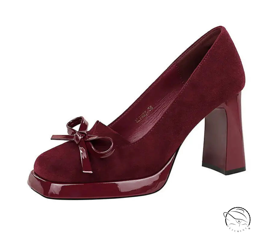 Bow Decorative Shallow Mouth Super High Heel