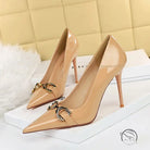 Shiny Patent Leather Office High Heel