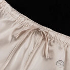 Stitching Bell Sleeve Polo Collar Top Loose Trousers Two Piece Sets