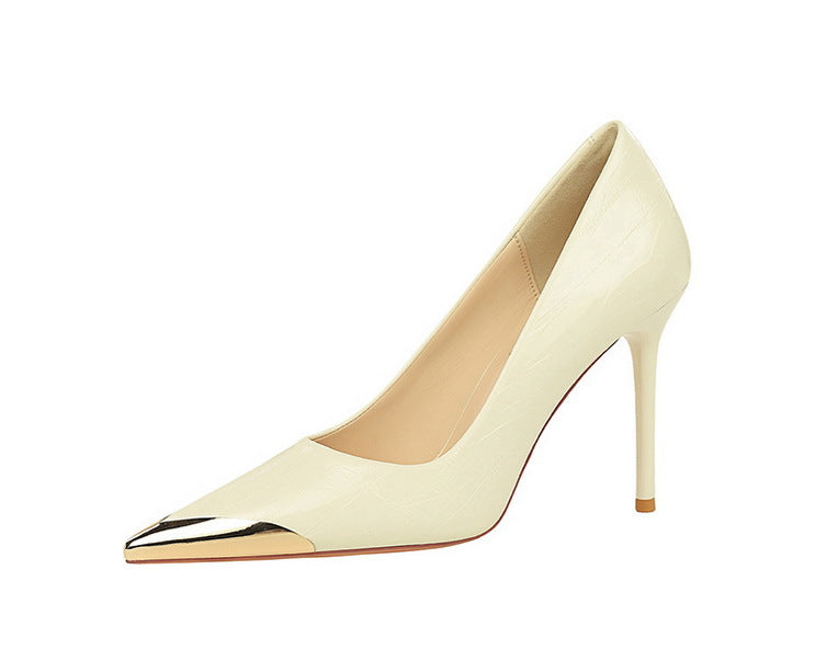 Cocktail Low Cut Shoes Pointed Stiletto Heels