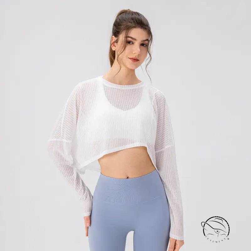 Women Yoga Blouse Long Sleeve Lightweight Breathable Workout Top Loose Outdoor Running Casual Sports