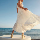 White eyelet sundress from Fresh Sweet Dress, a stylish choice in ملابس fashion for women