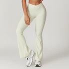 Light green flared leggings as part of Casual Sports Wide Leg Pants fashion collection