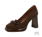 Bow Decorative Shallow Mouth Super High Heel