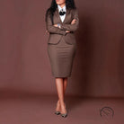 Professional Suit Hip Split Skirt Two Piece Sets