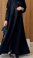 Graceful Embroidery Mid Length Robe Trench Coat
