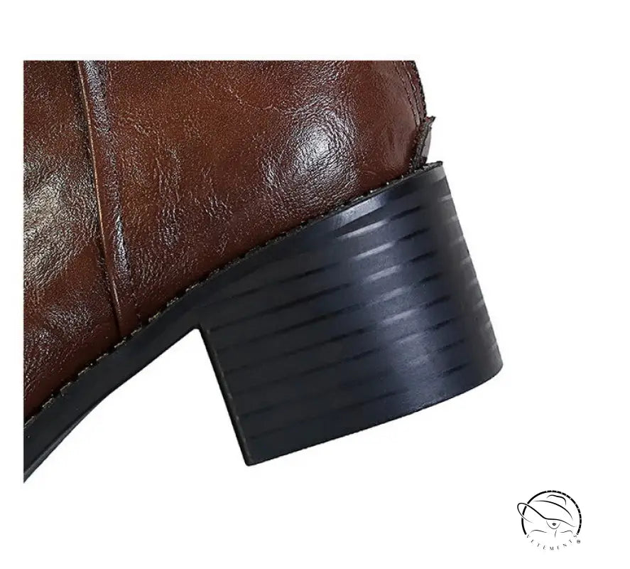 Retro Grip Pattern Winter Boots