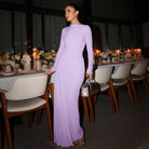 Elegant Slim Pleated Zipper Dress