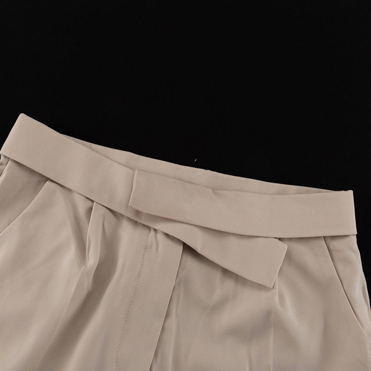 Enchanting Short Vest Top Design Wide Leg Pants Two Piece Set