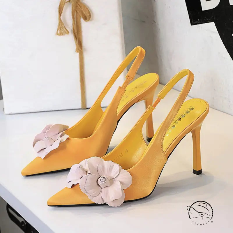 Cocktail Hollow out Cutout out Back Strap Pointed Stiletto Heel High