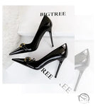 Shiny Patent Leather Office High Heel