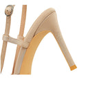 Satin Bow Color Block Pointed High Heel