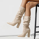 Winter Fashionable Chunky High Heel Boots