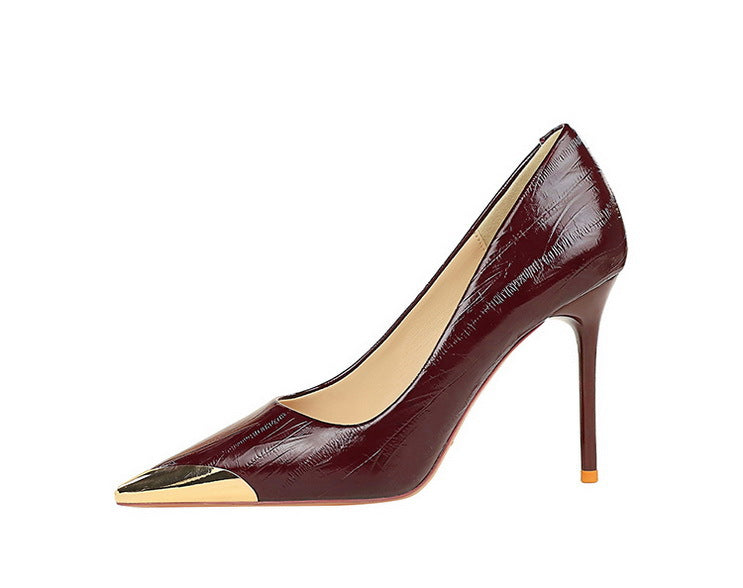 Cocktail Low Cut Shoes Pointed Stiletto Heels