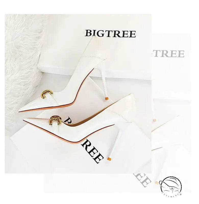 Shiny Patent Leather Office High Heel