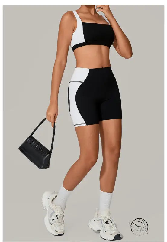 Color Matching Tight Quick Drying Fitness Clothes