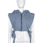 Hooded Sleeveless Short Vest-VETEMENTS 