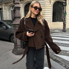 Elegant Woolen Office Coat