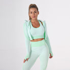 Light Green Yoga Vest Yoga Jacket Yoga Pants