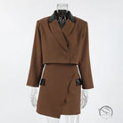 High Sense Casual Short Skirt Two Piece Sets