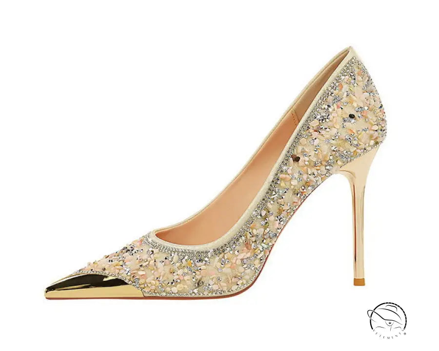 Stiletto Rhinestone High Heels