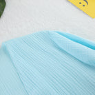 Light blue langry fashion cotton crepe scarf in pajamas